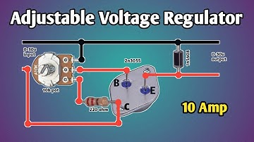 adjustable Voltage Regulator 10amp // 0-30v regulator