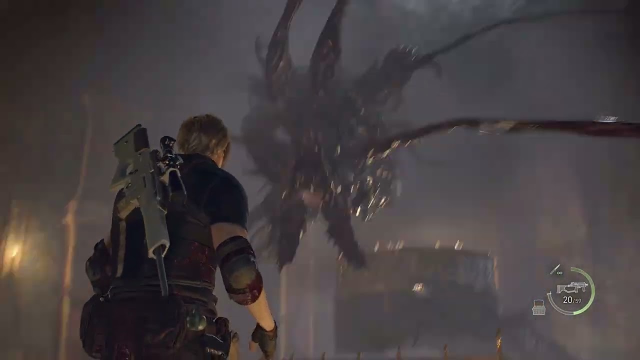 Killing Salazar on Hardcore - Resident Evil 4 Remake 4K Enhanced