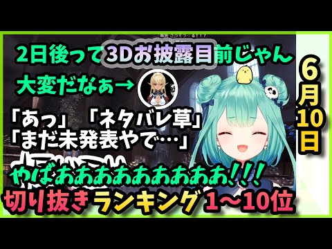 ホロライブ毎日切り抜きランキング【2020年6月10日】