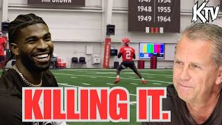 Browns Shedeur Sanders LIGHTING IT UP at OTA's QB1 is HIS