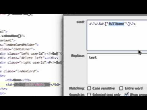 More TextWrangler Regex