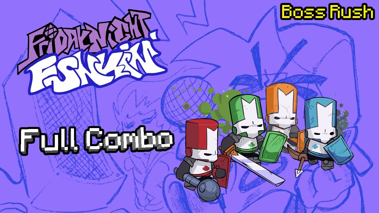 Friday Night Funkin' - V.S. Castle Crashers Boss Rush [Full combo + Full week]