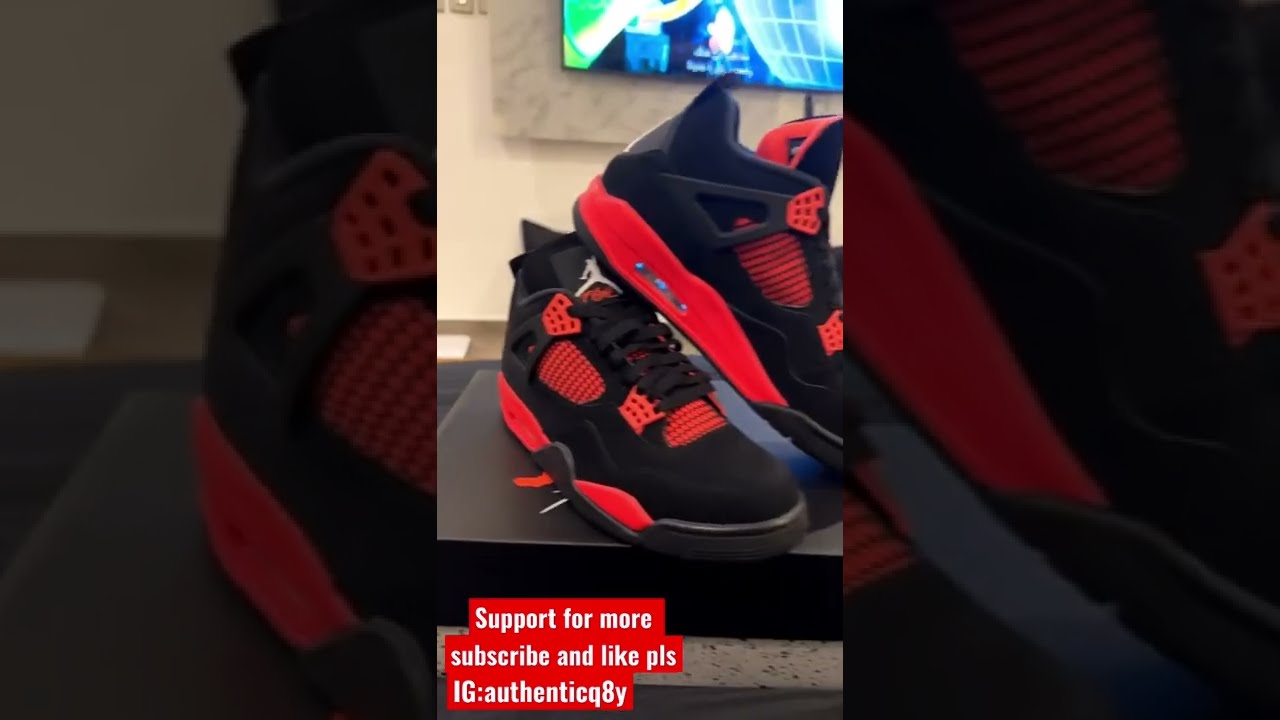 Air Jordan 4 Red Thunder Crimson 🔥