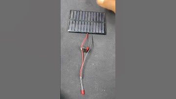 Solar Panel • Creating a Glowing LED Light with Solar Panel Connection #shorts #solar #freeenergy