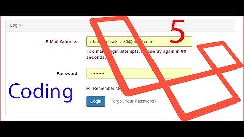 Laravel 5.4 throtle login attempts on Laravel Auth 5 4 #2 Coding