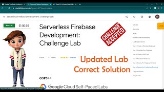 Serverless Firebase Development: Challenge Lab | [ GSP344 ] | Updated Lab