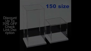Clear Self-Assembly Acrylic Display Case Acrylic display box Transparent Dust Proof Protection Showc
