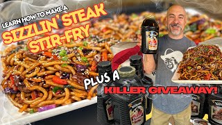 Sizzlin Steak Stir-Fry On The Griddle + HUGE  Mr. Yoshidas Giveaway!