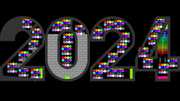 The Amazing 2024 - 16 Alphabet Eliminations Marble Race ASRM in Algodoo