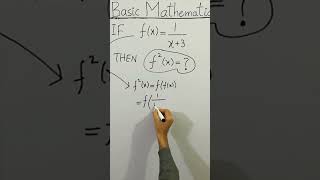 😳 CLEAN BASIC MATHEMATICS If f(X)=1/X 3 Then f^2(X)=? #Shorts