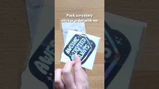 Packing ASMR - Mystery sticker pack | #packanorderwithme #packingorders