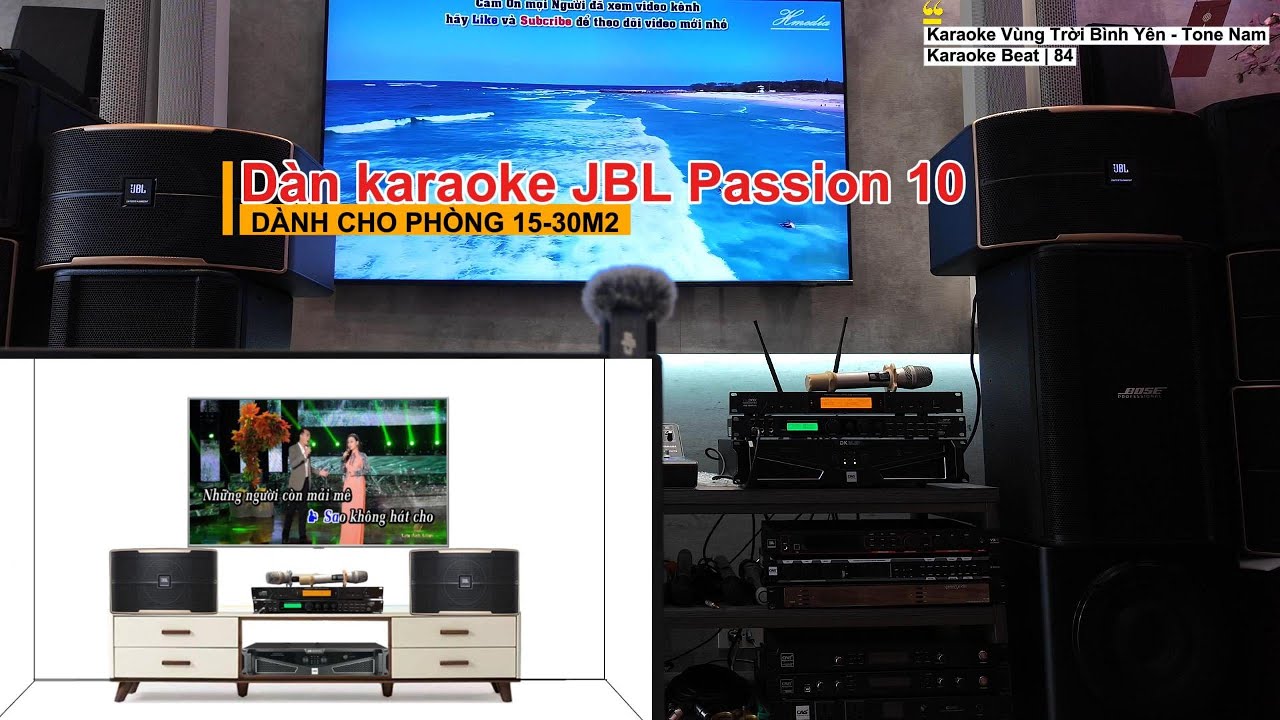 Hát test karaoke dàn JBL Passion 10 | Demo chất âm thực tế tại Thiên Vũ Audio