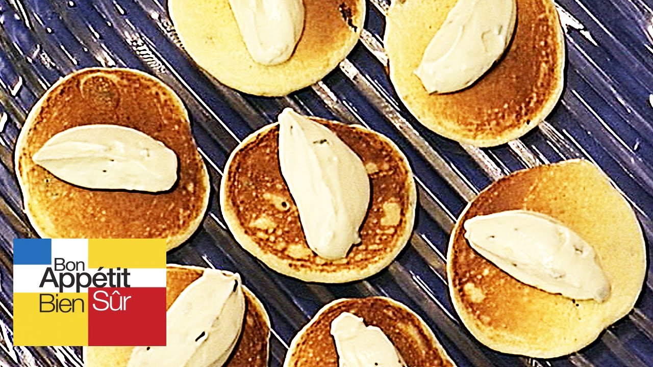 Blinis rapide avec une crème de fromage de chèvre frais aux herbes [Recette]