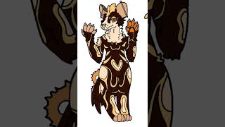 African Wild Dog Design Trade #design #designtrade #digitalart #ibispaintx #oc #furry #fursona
