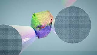 Bouncing Foil Cube Ball Falling Loop [4K VJ Loop]