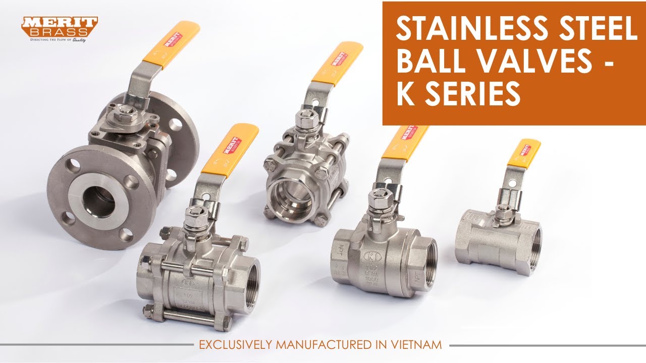 Vietnam-Made Stainless Steel Ball Valves by Merit Brass