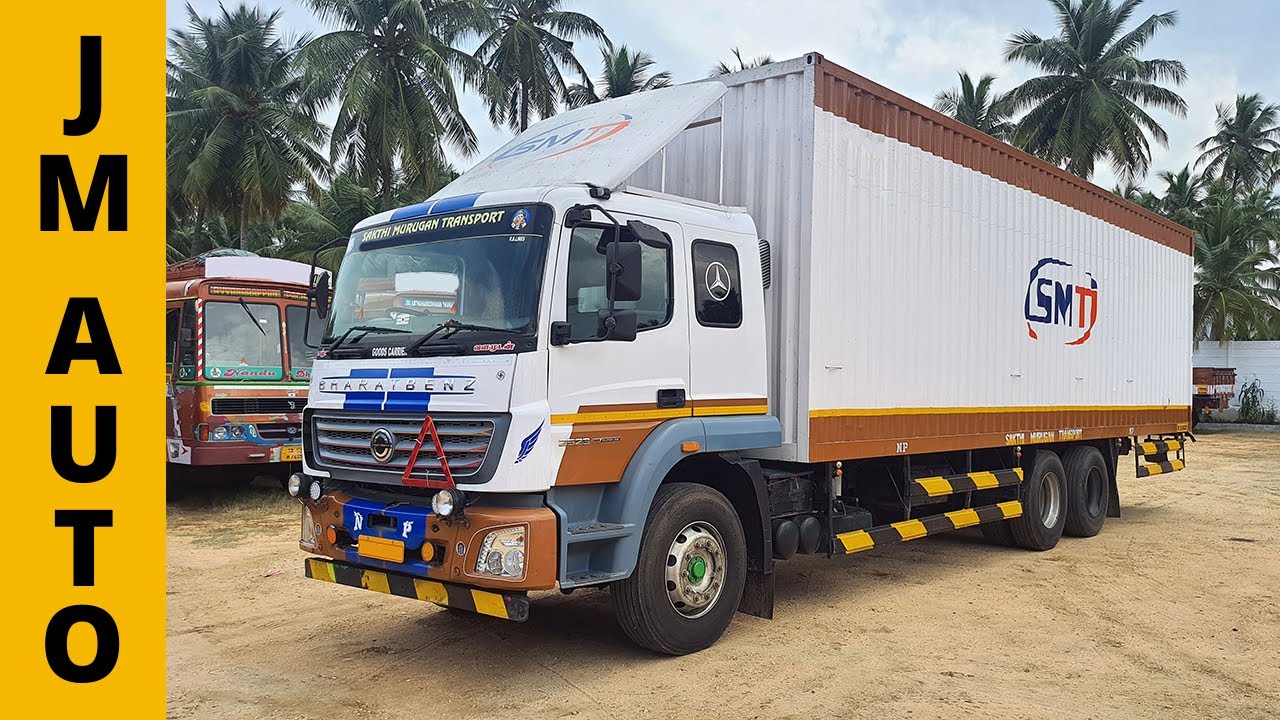 Bharat Benz 32 Feet 10 Wheel Multi Axle Container for sale 2523 2018 Model YouTube