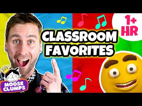 🎵Kids Learning Songs | 1 Hour of Classroom Favorites for Circle Time & Movement Breaks | Mooseclumps