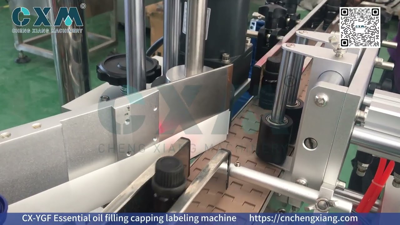 CX YGF Essential oil filling capping labeling machine