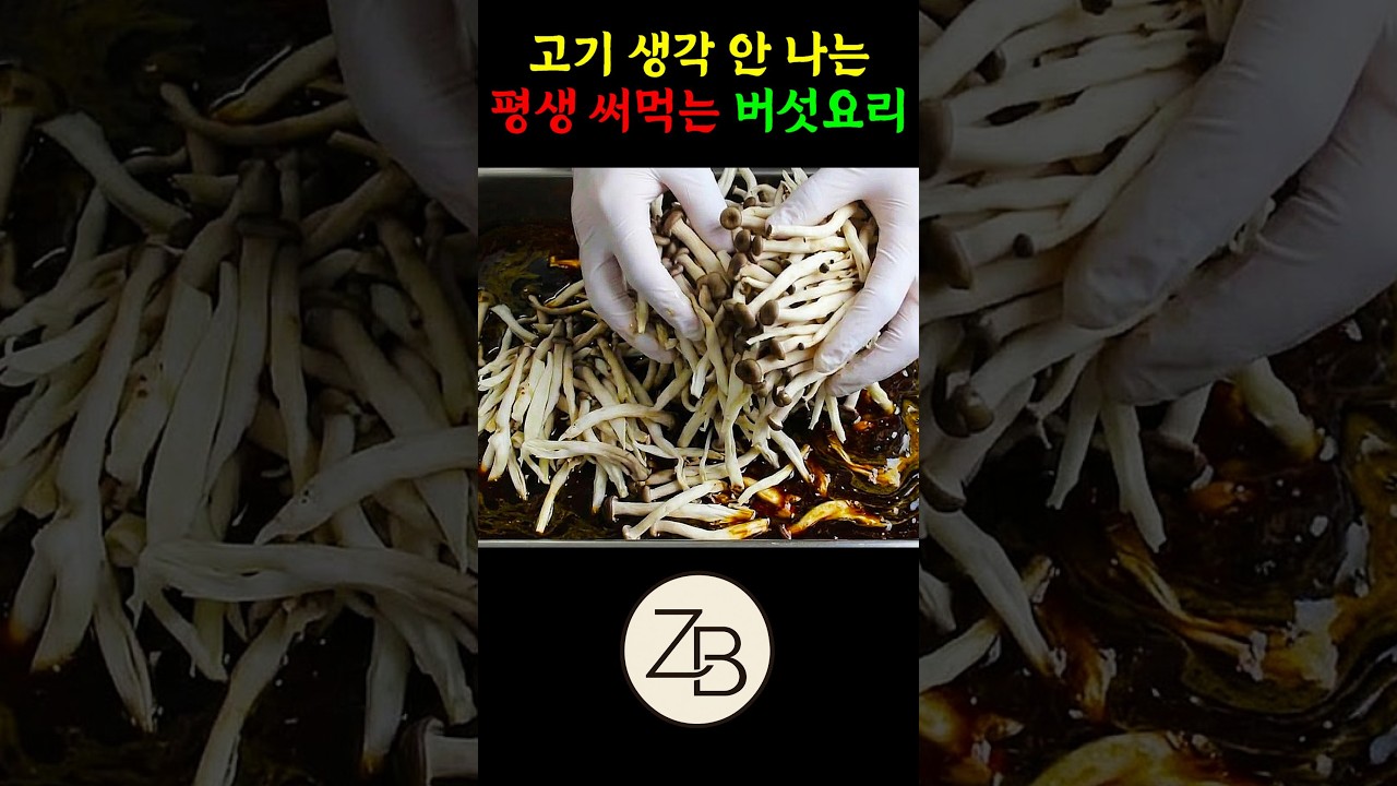 고기 생각 안 나는 평생 써먹는 버섯요리! 가족들이 버섯을 자꾸 박스째 사날라요
