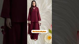 Trending summer plain/solid pakistani suit design 2026 #dress #fashion #springsuits #shorts