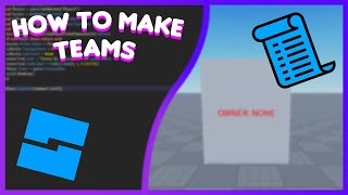 How To Make  A Tycoon, Teams | Part 3