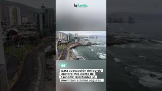 🚨 Massive evacuation in Iquique, Chile! Tsunami alert triggers panic on the coast 🌊