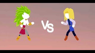 Broly Lssj3 Vs Android 18 Stick Fight Stick Shadow War Fight