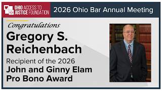 Gregory S. Reichenbach – 2026 John and Ginny Elam Pro Bono Award Recipient