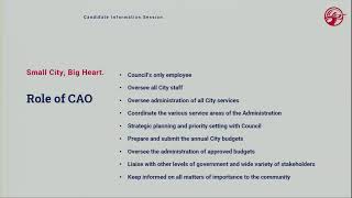 Information Session for Potential Council Candidates - March 25, 2026