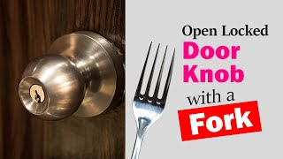 How to open locked door with a fork