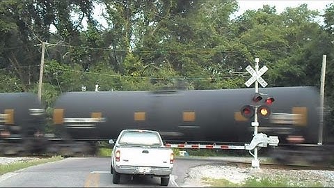 CSX Tank Train Hits Rail Joint Fast And Hard