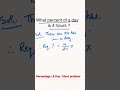 Percentage | Short problem | competitive examination | Maths