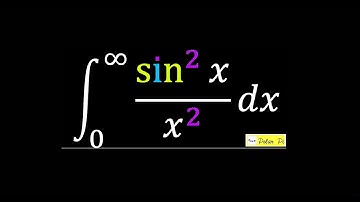 Integral of (sin(x)/x)^2 from 0 to Infinity