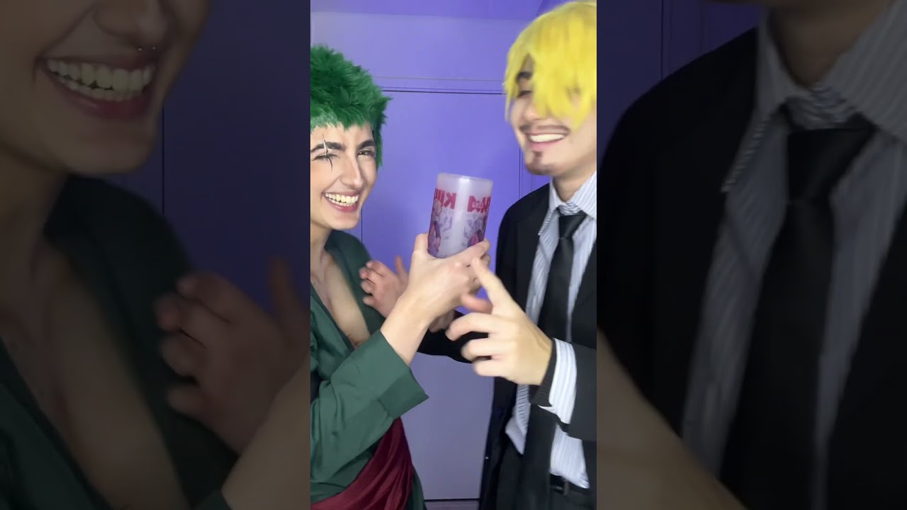 Jogando eu nunca Zoro e Sanji #sanji #zoro #onepiece