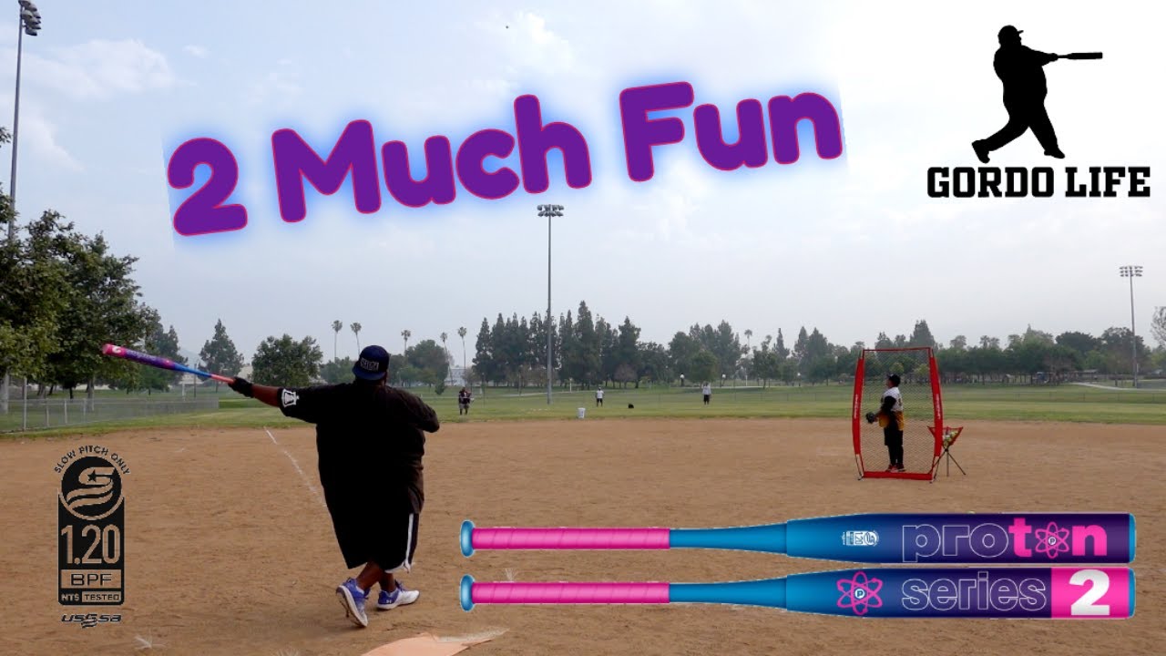 Proton Series 2 Neon Purple Fusion Slowpitch Softball Bat 26oz 0