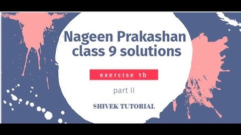 Nageen Prakashan class 9 solutions exercise -1b part 2