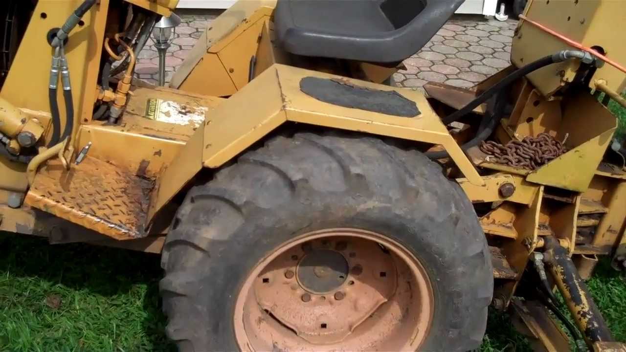Ingersoll 6018 backhoe Tie rod repairs YouTube