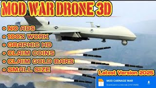 War Drone 3D MOD APK (Koin & Emas Batangan Tak Terbatas) | Grafis HD, 100% Berfungsi 2025 screenshot 2