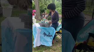 Setting up my vendor booth for pop up shop! 💕 #naturalhair #melenahair #smallbusiness
