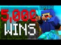 Hitting 5,000 wins in bedwars