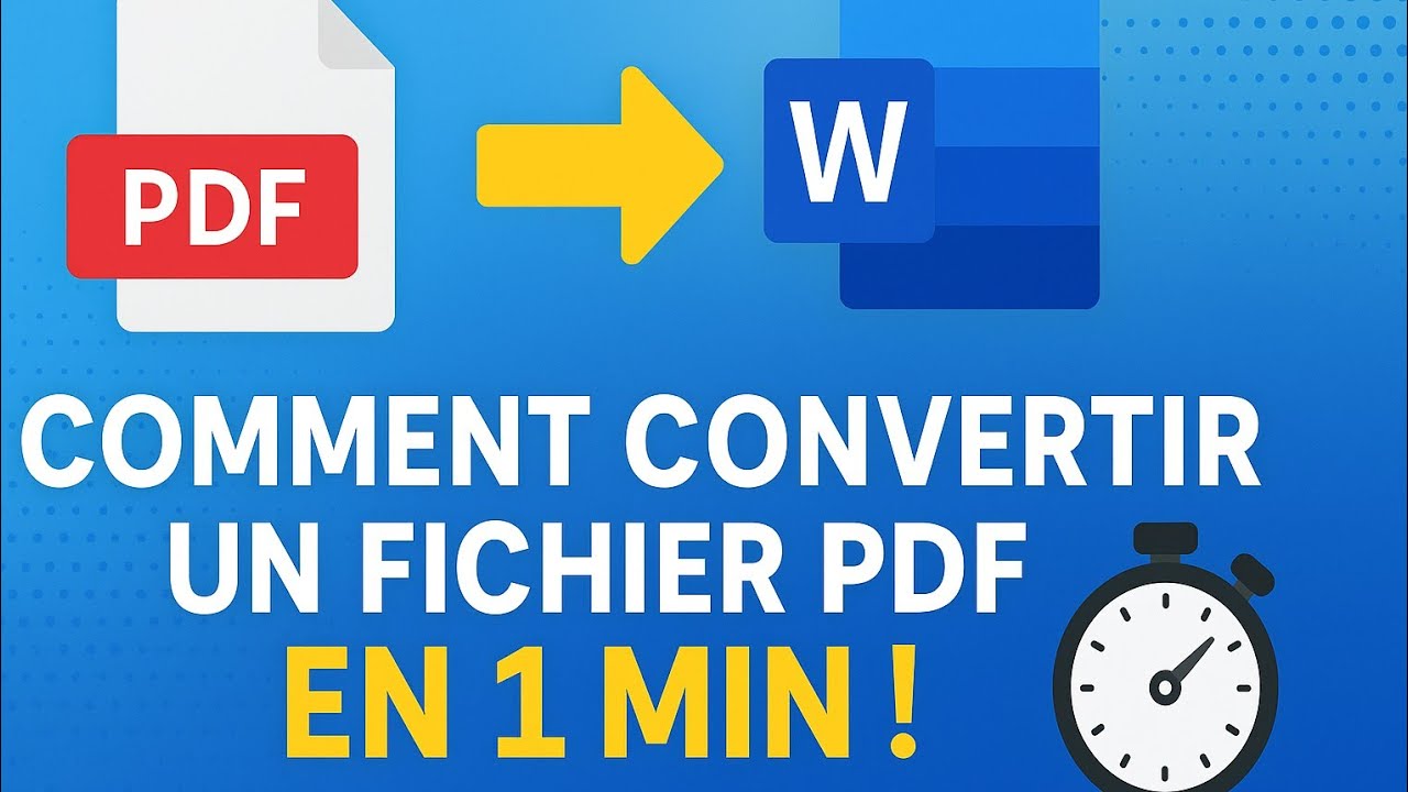 Comment convertir un fichier PDF en Word sans utiliser de logiciel ...