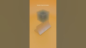 Blender Diamond Satisfying Simulation!  #blender #satisfying #diamond #animation