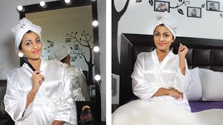 Robe එකක් මහමු | Night robe, Bath robe, Makeup robe, Bridal robe | How to sew a robe | satin robe