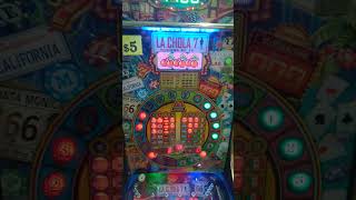 Tlahualiles Sahuayo Michoacán pinball máquina 567 bolas rodillos La Chola 7 🎰🎱🍒 $30 win 6/19/2026.