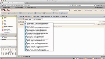Composing New Messages in Zimbra