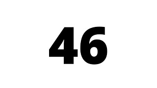46 Second Countdown Timer White Screen With Sound Effect