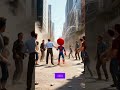 Hero Saves Man from Falling Debris #herorescue #spidermanaction #superheromoments #epicsave