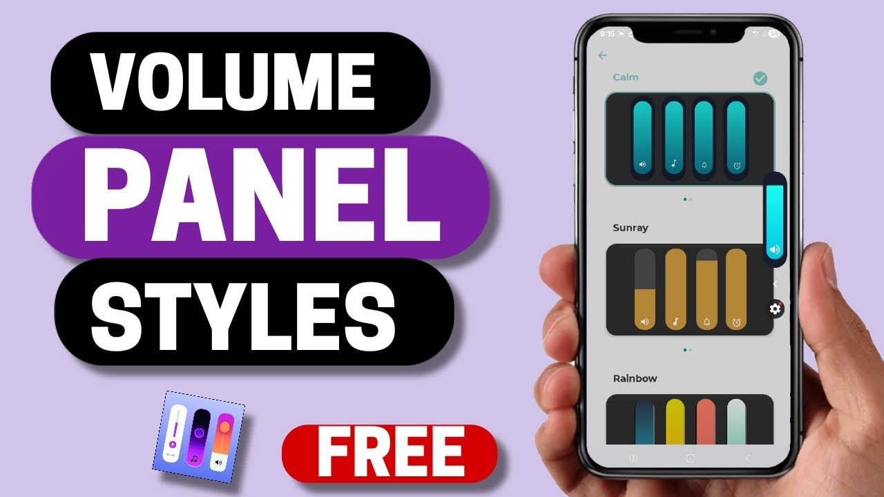 Best Free Custom Volume Panel Styles App for Android - YouTube