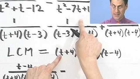Adding and Subtracting Rational Expressions, Part 3